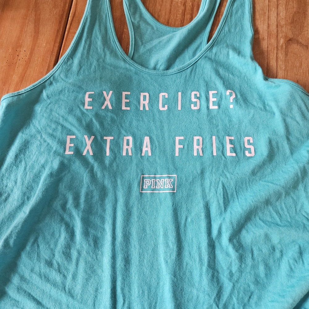 PINK Victoria's Secret Teal Tank Top